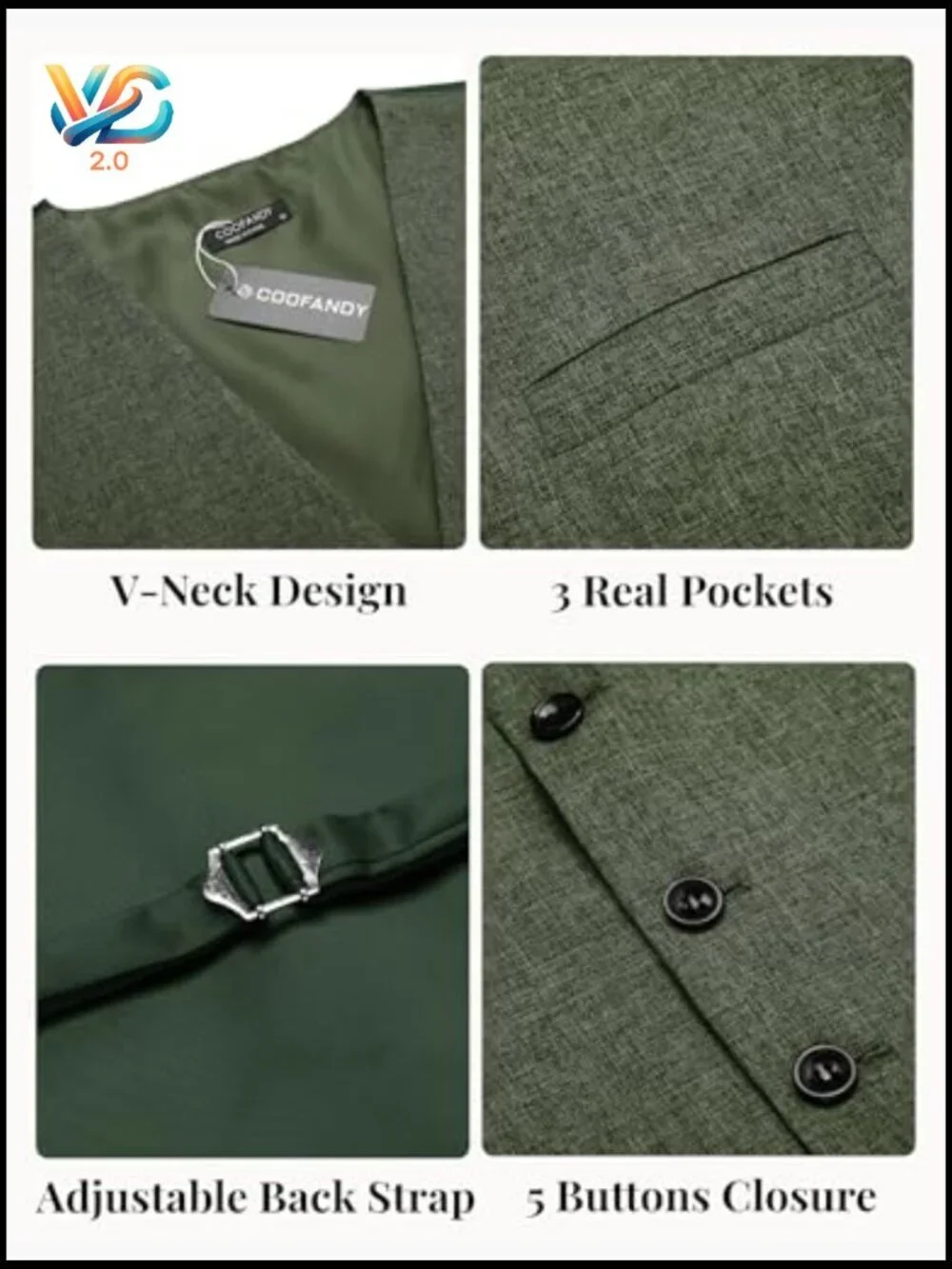 Slim Fit Suit Vest, Linen-Look Polyester, Modern Waistcoat for Business Wedding